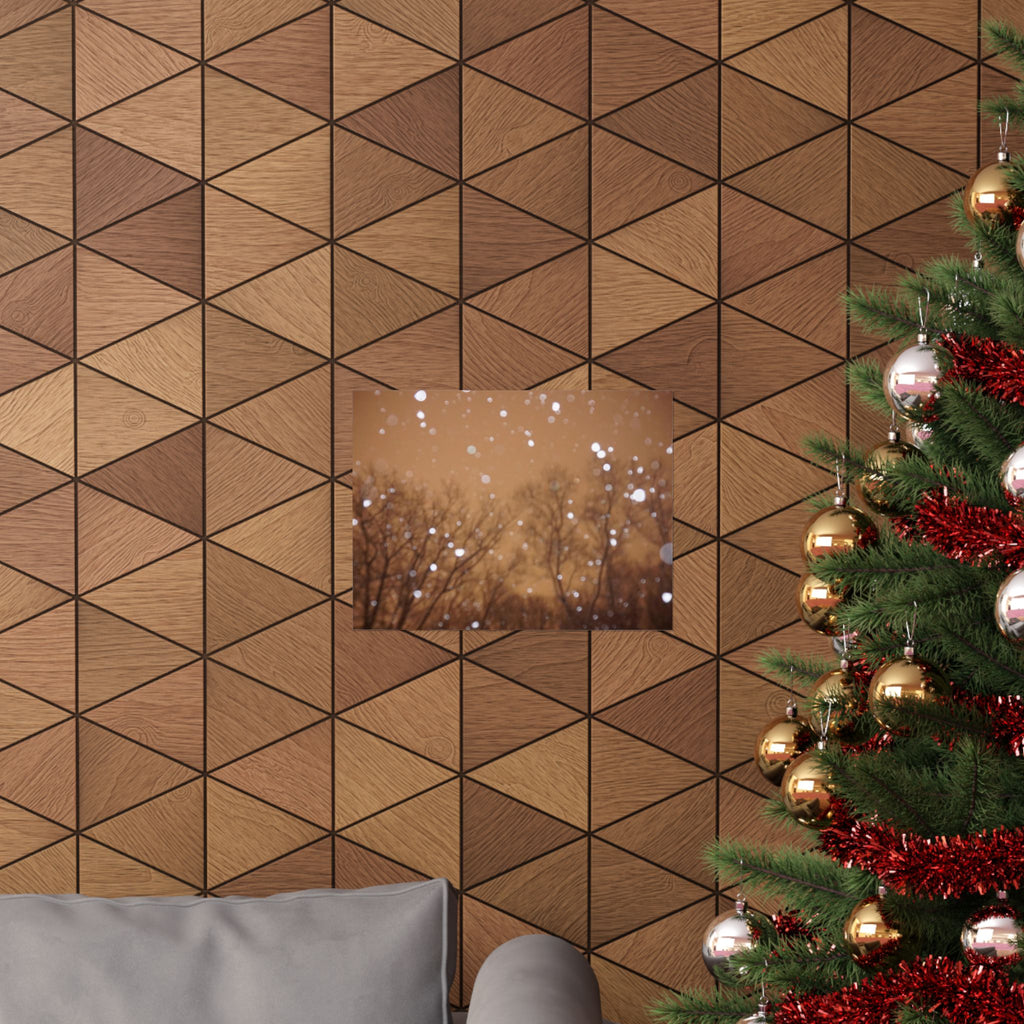 Rose Gold Snow poster