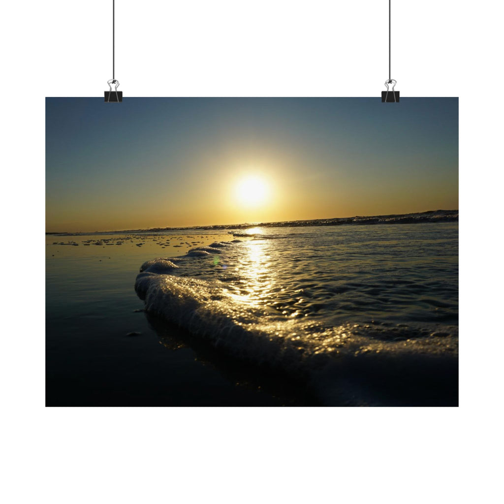 Soft Wave Sunrise poster