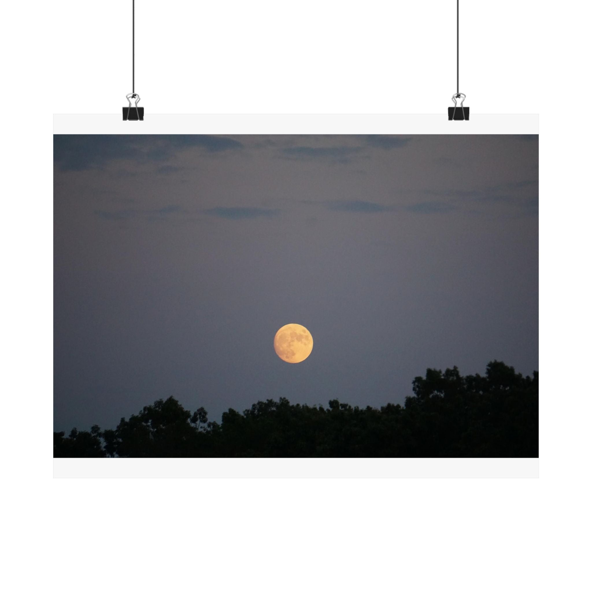 Light Gold Moon poster