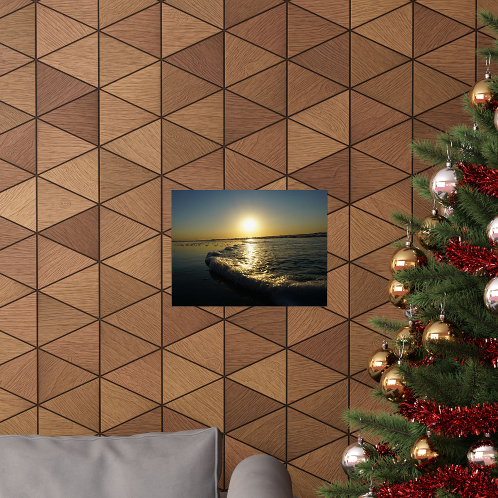 Soft Wave Sunrise poster