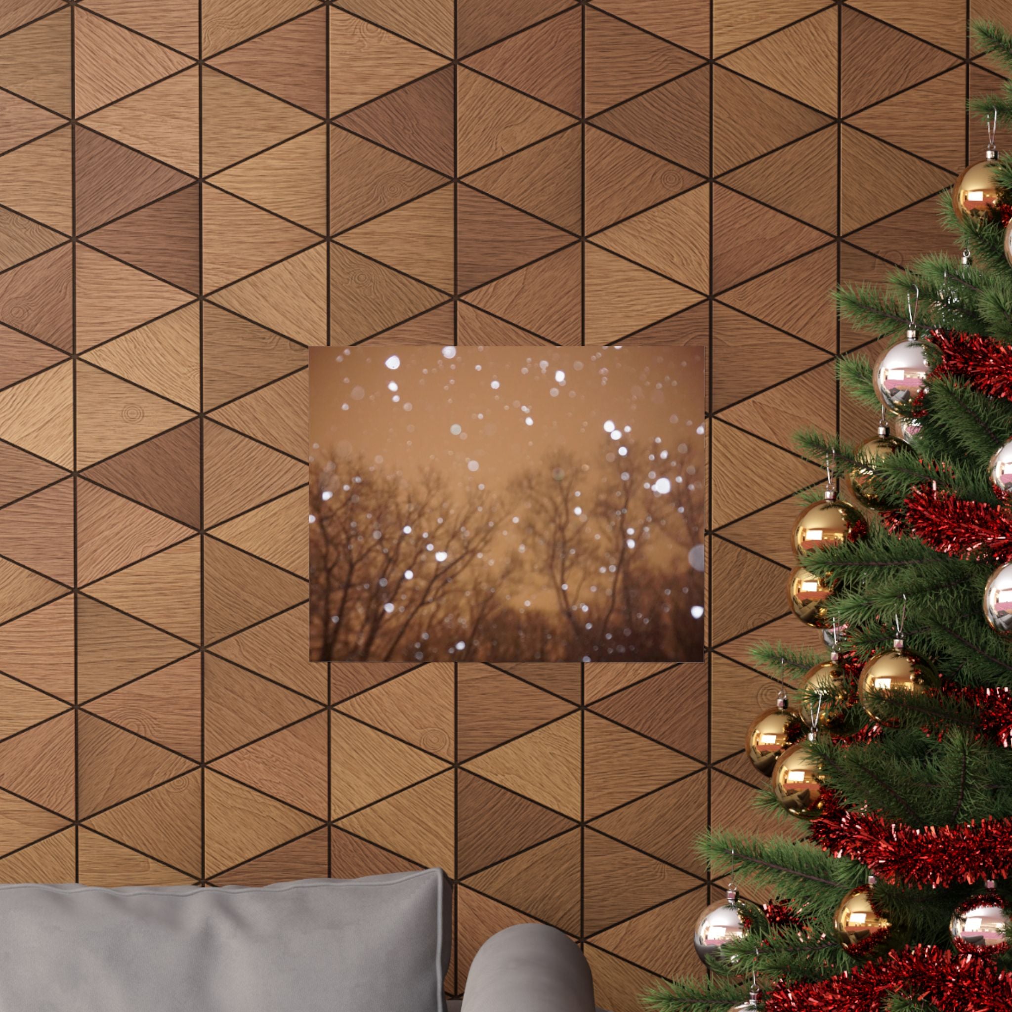 Rose Gold Snow poster