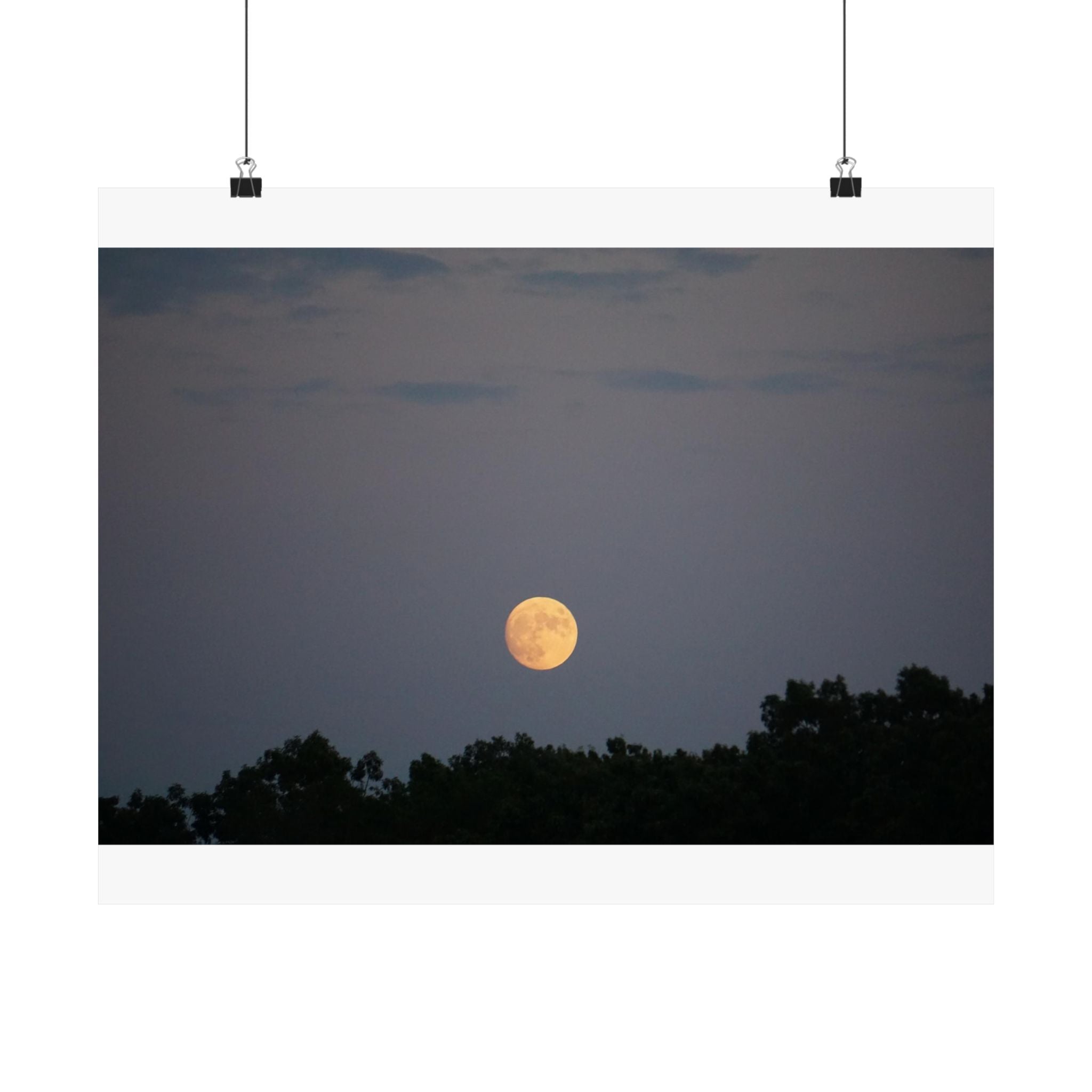 Light Gold Moon poster
