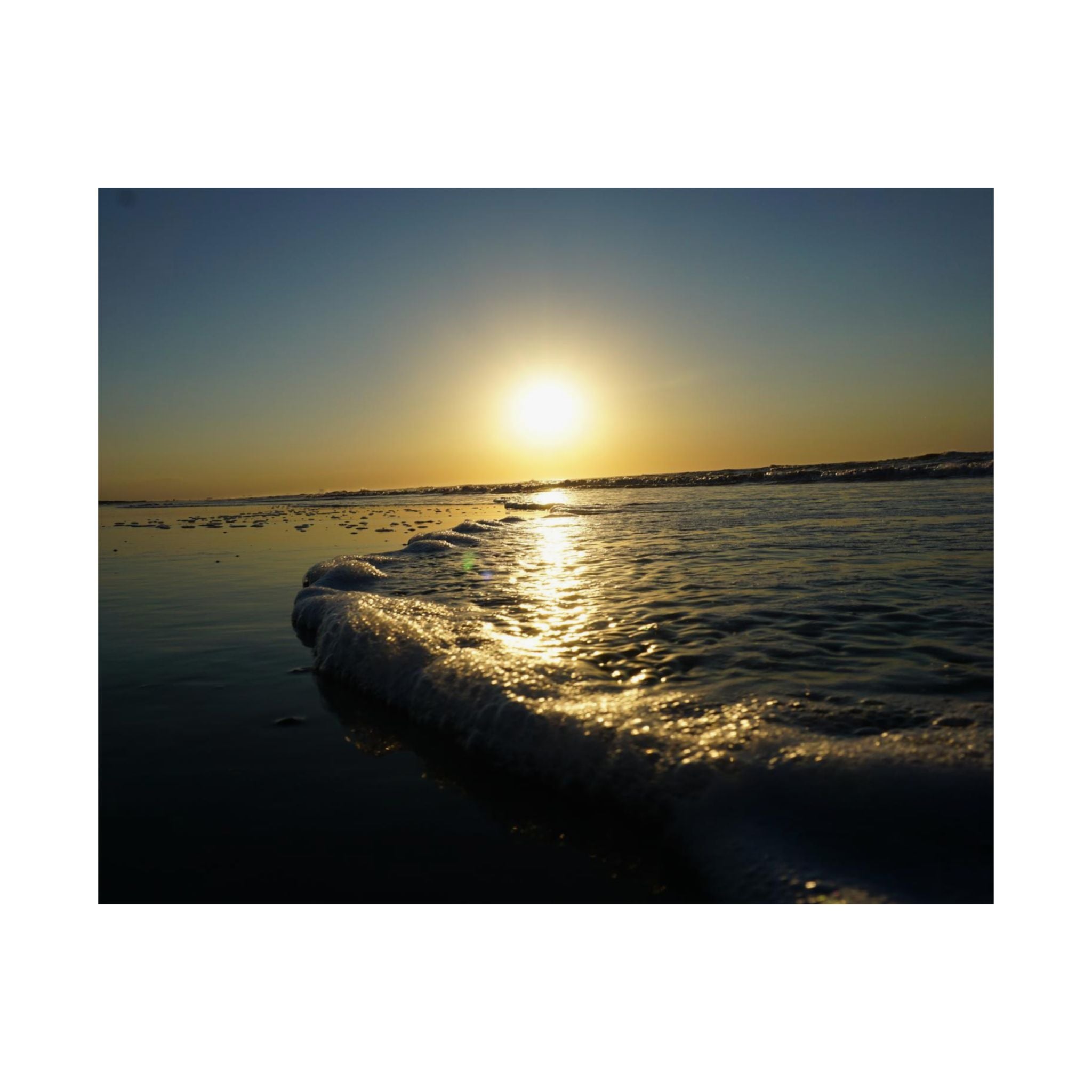 Soft Wave Sunrise poster